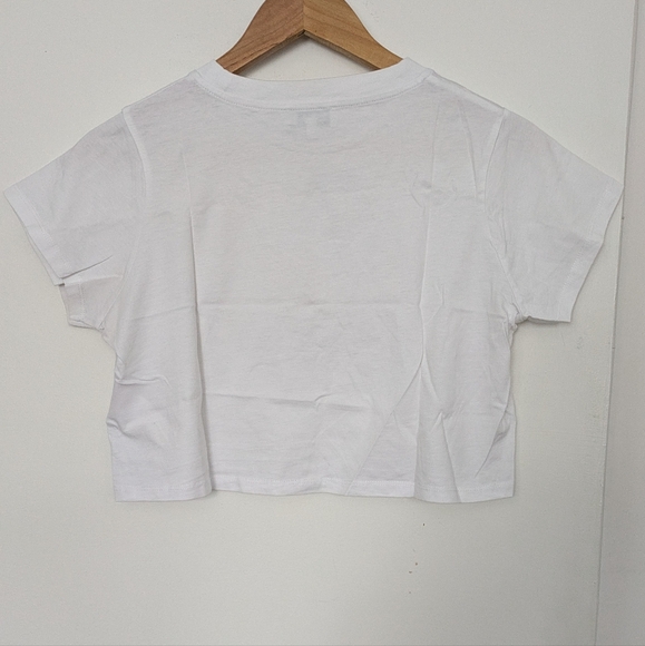 Fiorucci White Angel Print Cropped Top - Picture 4 of 8